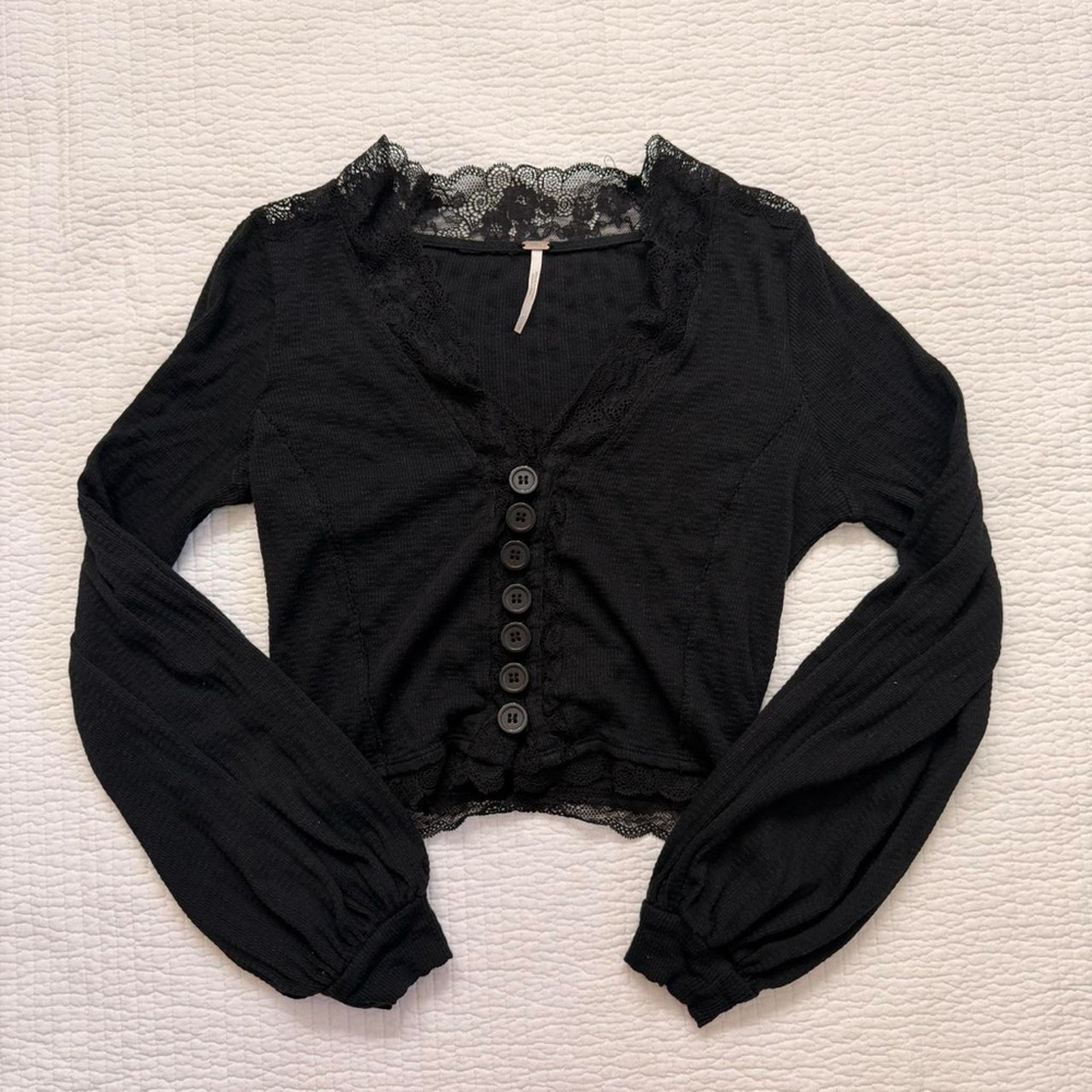 Free People Blouse Cardigan Top